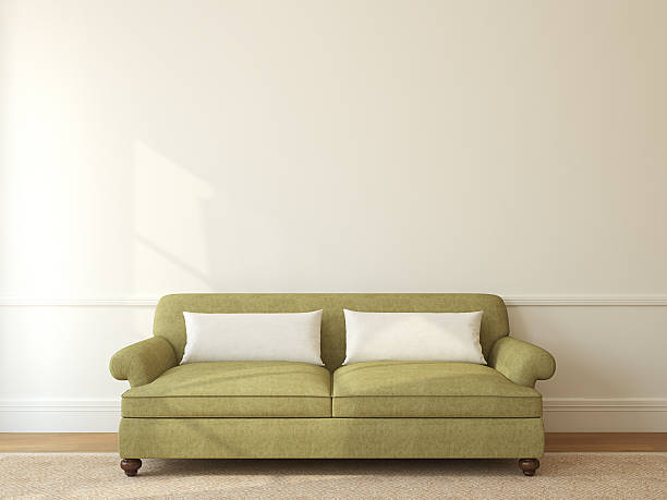 تصویر 3 از مبل راحتی کرم سبز جلوه‌ ای آرامش‌ بخش با نشیمن نرم